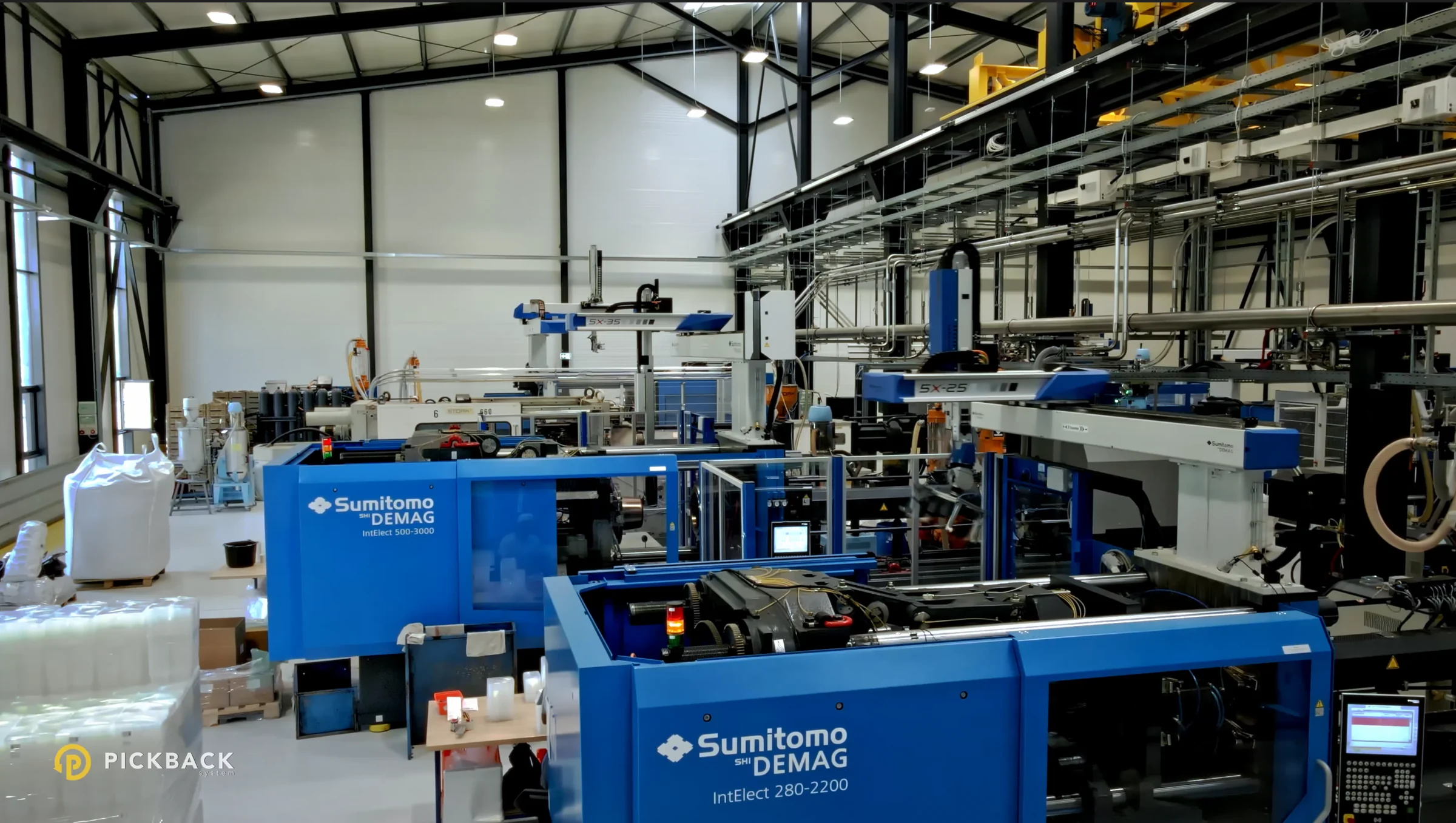 IL-PE manufacturing floor with Pickback branding